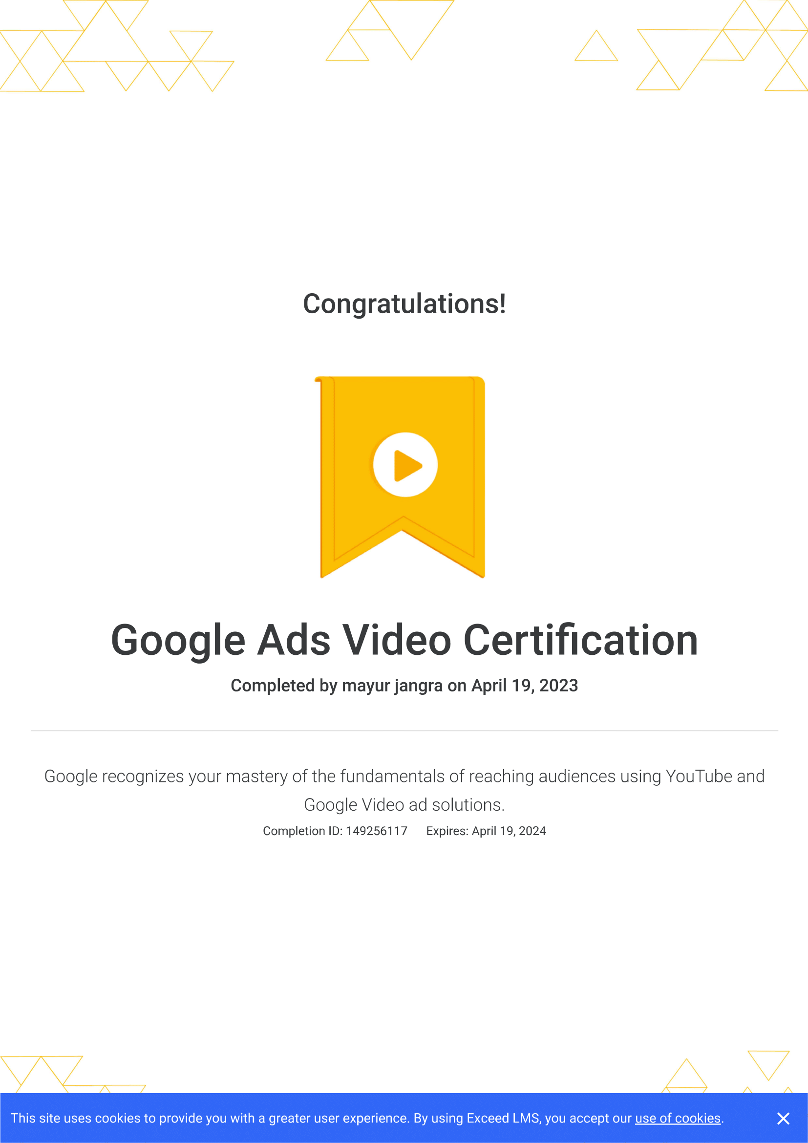Home mj google ads video certification 1